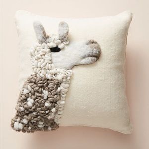 NWT ANTHROPOLOGIE ERNIE AND IRENE LLAMA PILLOW